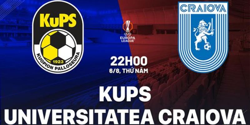 Nhận Định KuPs Vs CS Universitatea Craiova Lúc 22H00 Ngày 06/08 - Cúp C2